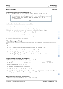 Aufgabenblatt 1: Analysis @5f9660e - Institut für Mathematik