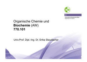 Organische Chemie und Biochemie (AW) 770.101