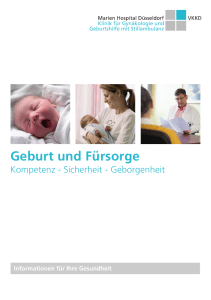 Geburt und Fürsorge - Marien Hospital Düsseldorf