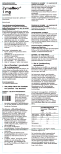 Gebrauchsinformation Zymafluor® 1 mg Lutschtabletten