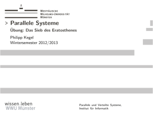 Parallele Systeme - Parallele und verteilte Systeme