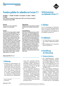 Procedure guideline for radioiodine test (version 2*)