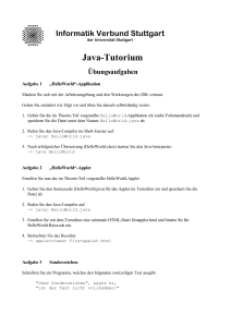Java-Tutorium - Informatik.uni-stuttgart.de