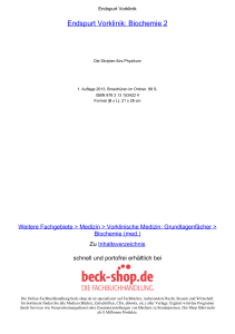 Endspurt Vorklinik: Biochemie 2 - ReadingSample - Beck-Shop
