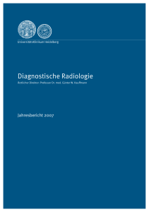 Diagnostische Radiologie - UniversitätsKlinikum Heidelberg