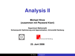 Analysis II - math.uni-hamburg.de