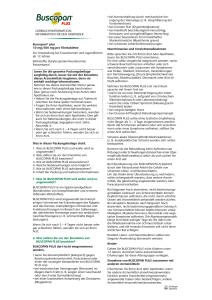INFORMATION FÜR DEN ANWENDER Buscopan® plus 10 mg/500