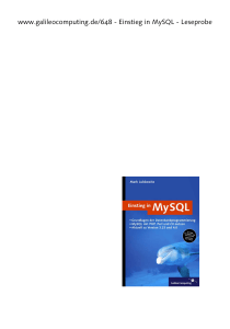 Einstieg in MySQL