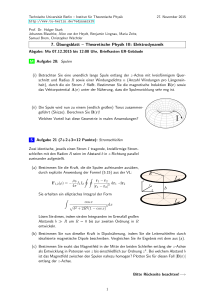 7. Übungsblatt – Theoretische Physik III: Elektrodynamik