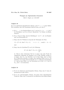 Priv.-Doz. Dr. Ulrich Görtz SS 2007 ¨Ubungen zur Algebraischen