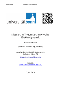 Klassische Theoretische Physik: Elektrodynamik