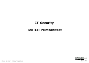 IT-Security Teil 14: Primzahltest