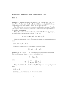 Winter 2014, Einführung in die mathematische Logik Blatt 4 Aufgabe