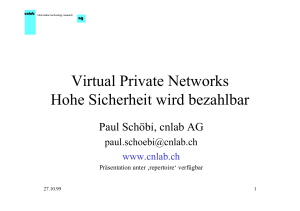 Virtual Private Networks Hohe Sicherheit wird bezahlbar