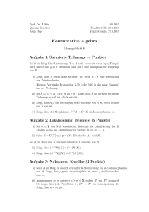 Kommutative Algebra