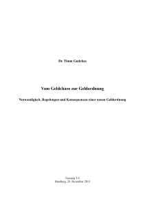 Gudehus GeldchaosGeldordnung 3.0 Dez2013