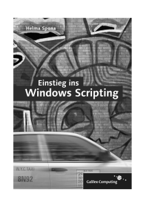 Einstieg ins Windows Scripting - Leseprobe (Galileo