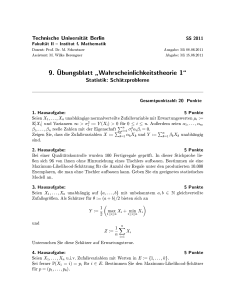 Pn Pn Pn X - TU Berlin - Institut für Mathematik