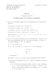 Topologie - Mathematik, TU Dortmund