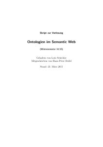 Ontologien im Semantic Web