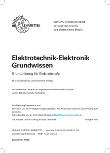 Elektrotechnik-Elektronik Grundwissen - Europa