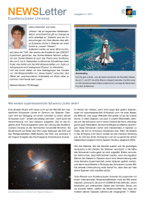 NewsLetter - Excellence Cluster Universe