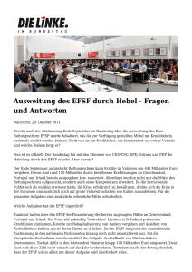 Ausweitung des EFSF durch Hebel