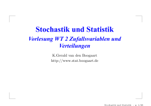 Stochastik und Statistik - K. Gerald van den Boogaart