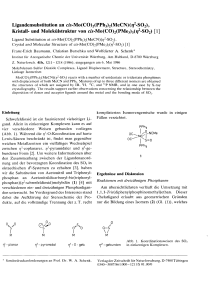 Ligandensubstitution an cis-Mo(CO)2(PPh3h