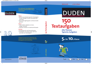 Duden – 150 Textaufgaben 5. bis 10. Klasse