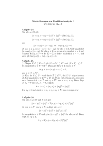Musterlösungen zur Funktionalanalysis I WS 2015/16, Blatt 7