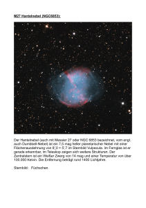 M27 Hantelnebel (NGC6853): Der Hantelnebel (auch mit Messier