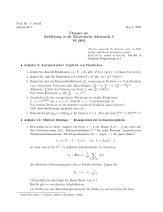 Einführung in die Theoretische Informatik 3 SS 2003