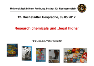 Research chemicals und „legal highs“