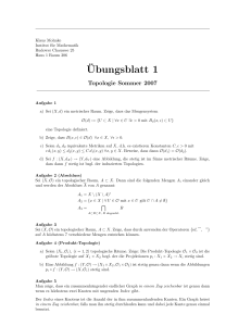 Ubungsblatt 1 - Institut für Mathematik