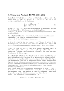 8. ¨Ubung zur Analysis III WS 2001-2002