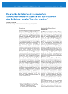 Diagnostik der latenten Mycobacterium-tuberculosis