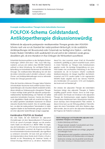 FOLFOX-Schema Goldstandard, Antikörpertherapie