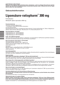Liponsäure-ratiopharm® 300 mg