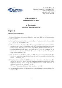 Algorithmen I 2011 – Übungsblatt