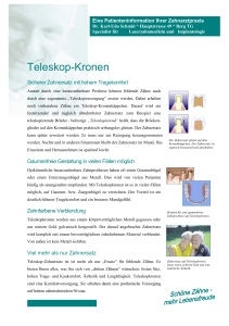 Teleskop-Kronen - zahnarzt