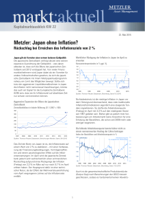 Metzler: Japan ohne Inflation?