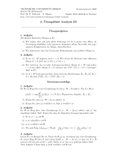 2. Übungsblatt Analysis III - Institut für Mathematik