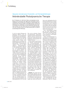 Antimikrobielle Photodynamische Therapie