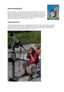 Astronomietag 2010 - harpoint observatory