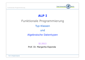 ALP I Funktionale Programmierung