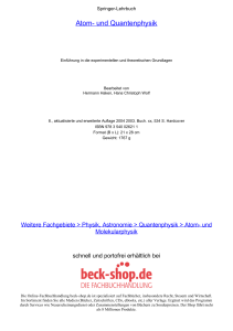 Atom- und Quantenphysik - ReadingSample - Beck-Shop