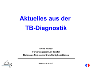 Aktuelles aus der TB-Diagnostik