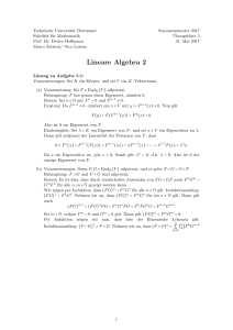 Lineare Algebra 2 - Mathematik, TU Dortmund