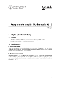 Programmierung für Mathematik HS10